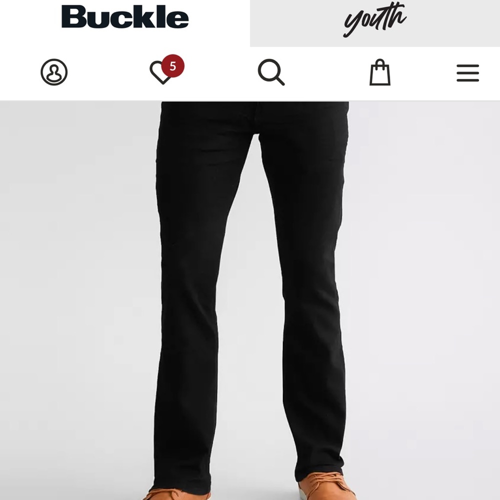 Buckle Jeans Slim Straight Stretch